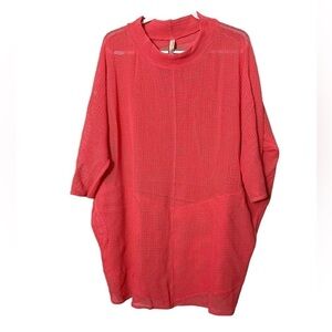 Cynthia Ashby Mesh Tunic Top Oversized